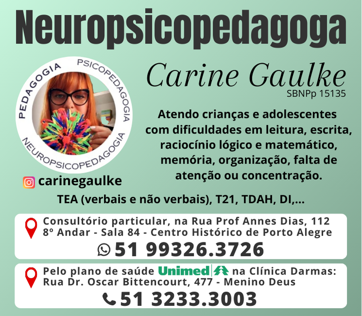 Neuropsicopedagoga Carine Gaulke