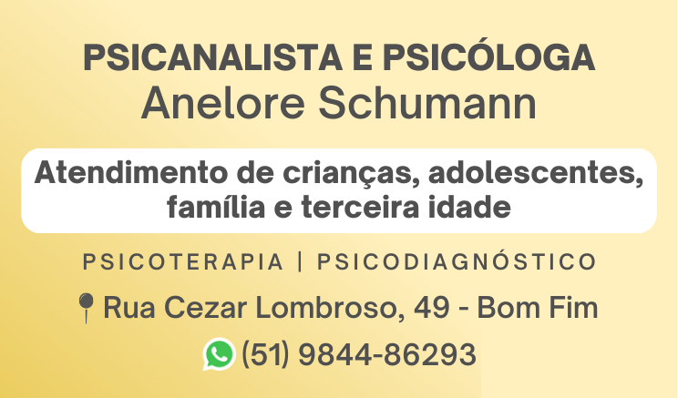 Psicanalista e Psicóloga Anelore Schumann